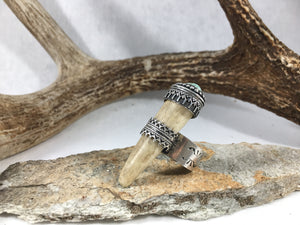 Valor Crown Reclaimed Deer Antler Ring - Hawkeye Jewelry