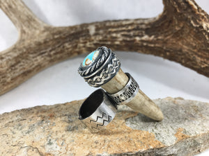 Valor Rope Reclaimed Deer Antler Ring - Hawkeye Jewelry