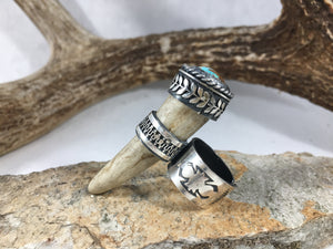 Valor Leaf Reclaimed Deer Antler Ring - Hawkeye Jewelry