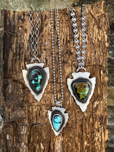 Load image into Gallery viewer, Blue Royston Turquoise Arrowhead Necklace - Hawkeye Jewelry
