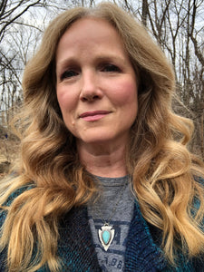 Light Blue Royston Turquoise Arrowhead Necklace - Hawkeye Jewelry