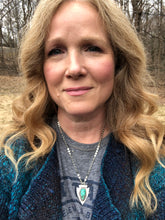 Load image into Gallery viewer, Green Royston Turquoise Arrowhead Necklace - Hawkeye Jewelry
