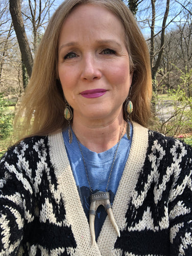 Warrior Diamond Reclaimed Deer Antler Necklace - Hawkeye Jewelry