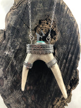 Load image into Gallery viewer, Warrior Courage Reclaimed Deer Antler Necklace - Hawkeye Jewelry
