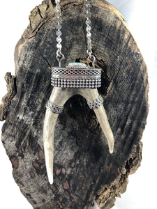 Warrior Fortitude Reclaimed Deer Antler Necklace - Hawkeye Jewelry
