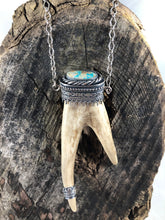 Load image into Gallery viewer, Benevolence Reclaimed Deer Antler Necklace - Hawkeye Jewelry
