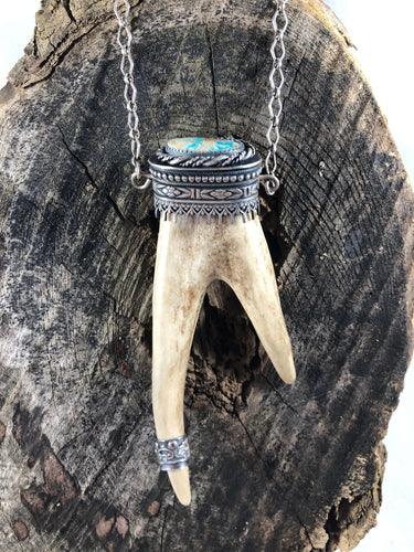 Benevolence Reclaimed Deer Antler Necklace - Hawkeye Jewelry