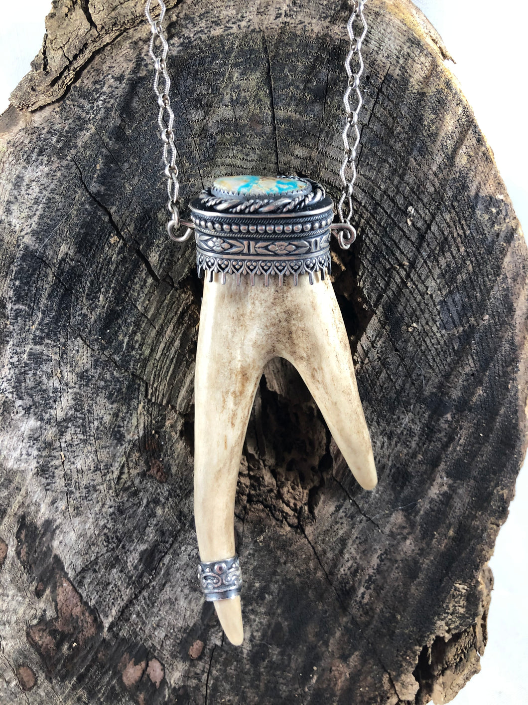 Benevolence Reclaimed Deer Antler Necklace - Hawkeye Jewelry
