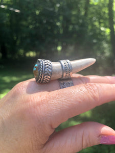 Valor Leaf Reclaimed Deer Antler Ring - Hawkeye Jewelry