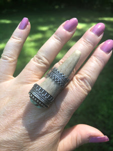 Valor Crown Reclaimed Deer Antler Ring - Hawkeye Jewelry