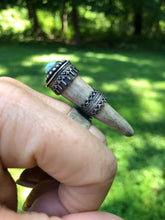 Load image into Gallery viewer, Valor Crown Reclaimed Deer Antler Ring - Hawkeye Jewelry
